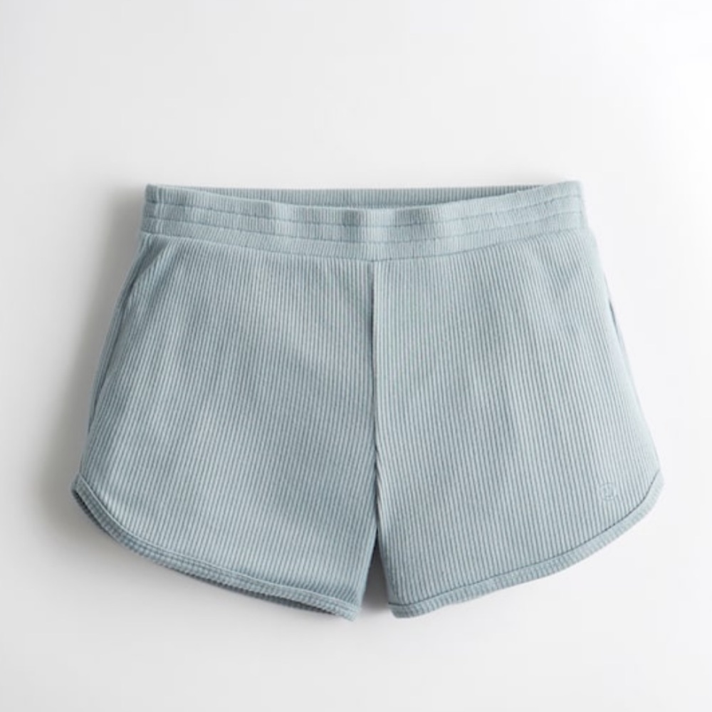Gilly Hicks Cozy Ribbed Shorts (light blue)